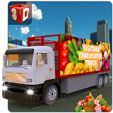 3D Vegetable Transporter Truck icon