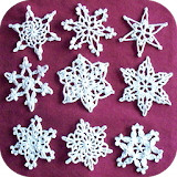 crochet snowflake ideas icon