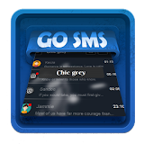 Chic grey SMS Art icon
