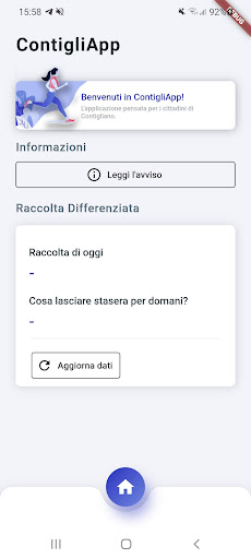 Android application ContigliApp screenshort