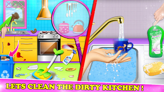 Captura 4 Girl House Cleaning Home Clean android