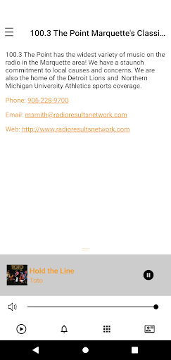 Android application WUPT The Point 100.3 screenshort