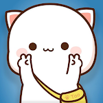 Cover Image of ダウンロード Mochi Peach Cat Stickers 1.0 APK