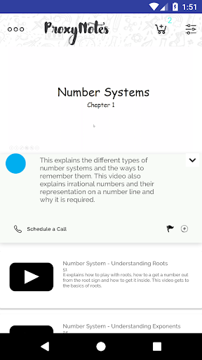 Android application ProxyNotes – Courses & Interns screenshort