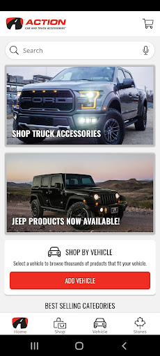Android application Action Trucks screenshort