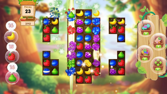 jeu de match 3 de fruits