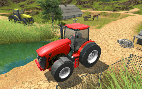 Village Tractor Simulator Game