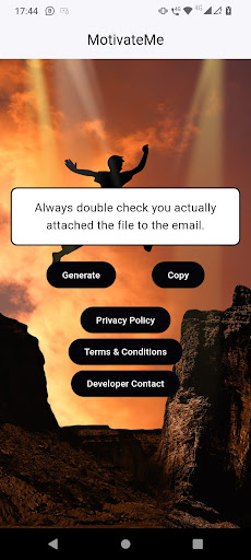 MotivateMe Screen 2