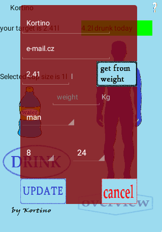 Stay hydrated - drinking coach Screen 2