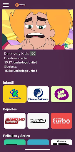 Android application Opção Play screenshort