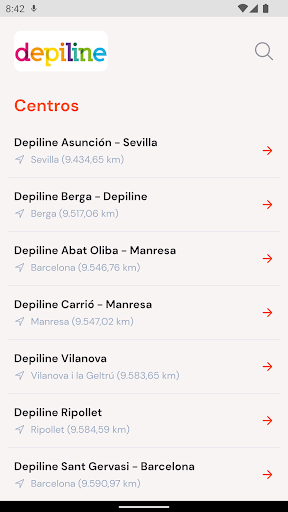 Android application Depiline screenshort