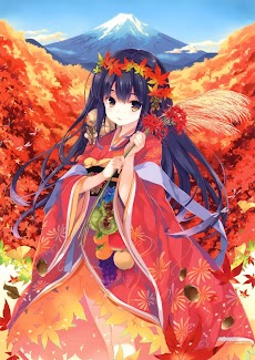 Kimono Anime Girl Wallpaperのおすすめ画像2