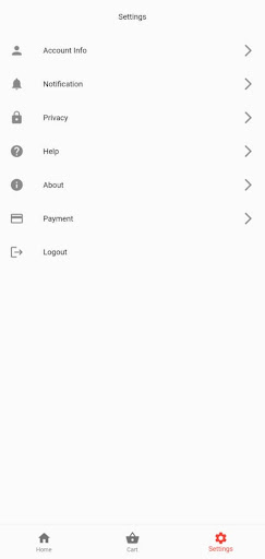 Android application VTL Restaurant screenshort