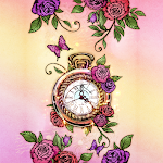 Cover Image of Descargar Rose Clock - Wallpaper  APK