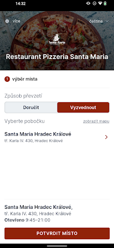 Android application Santa Maria Hradec screenshort