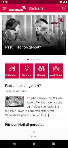 Android application Lückenlos screenshort