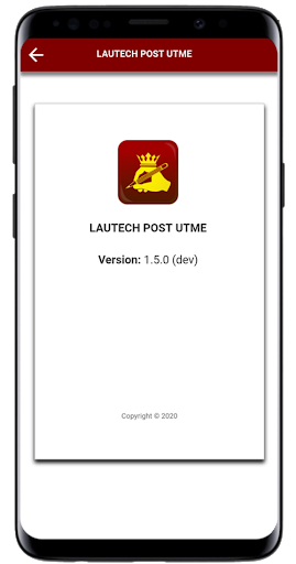 Android application LAUTECH POST UTME screenshort