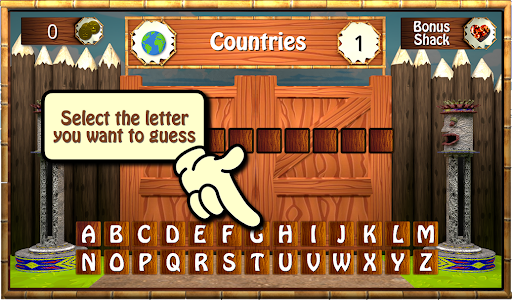Trivia Hangman - Tiki Style Screen 3