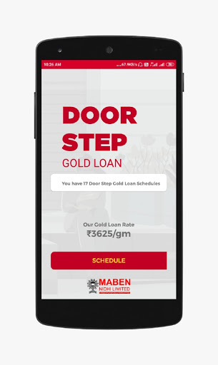 Android application MABEN DOORSTEP GOLD LOAN screenshort