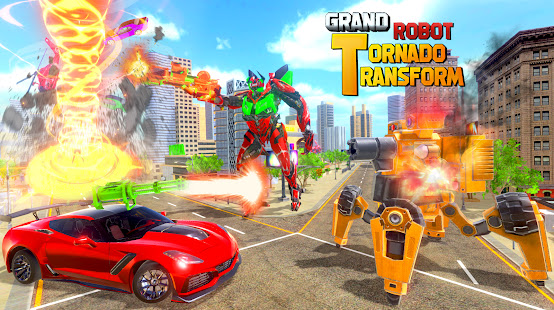 Tornado Robot Car: Robot Games 1.3 APK + Mod (Free purchase) for Android