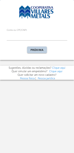 Android application Cooperativa Villares screenshort