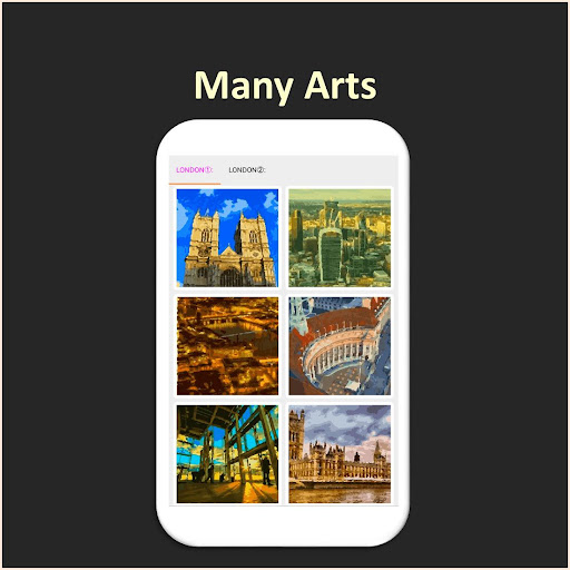Android application Color by Number - london screenshort