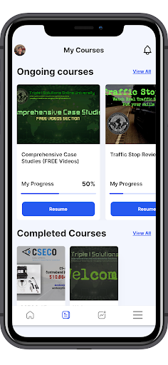 MyLETraining Screen 3