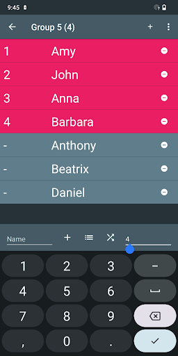 Android application Random Picker screenshort