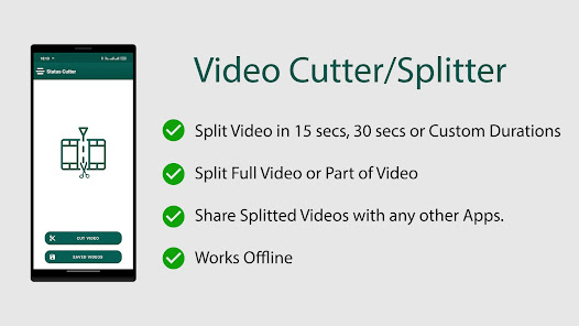 Screenshot 1 Video Status Cutter for WA android