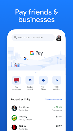 Google Pay ekran görüntüsü