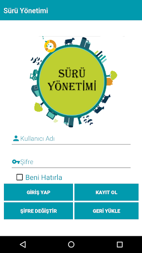 Android application Sürü Yönetimi screenshort