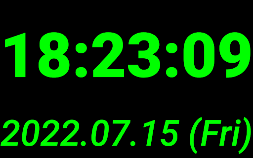 minClock simple clock