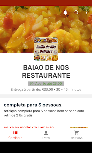 Android application BAIAO DE NOS RESTAURANTE screenshort