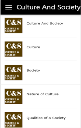 Android application Culture and Society screenshort