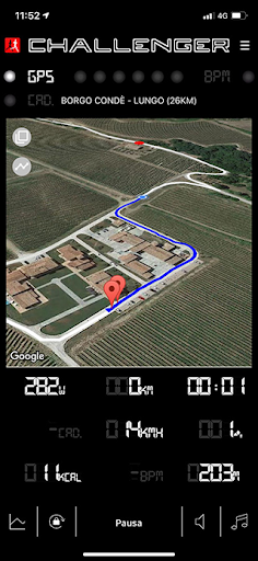 Android application Challenger Outdoor screenshort
