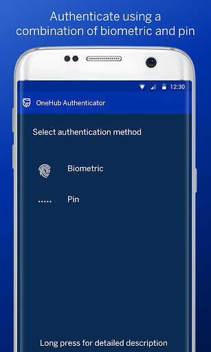 OneHub Authenticator Screen 2
