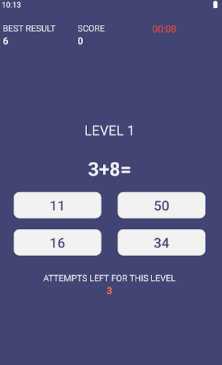 Mental Calculation Screen 2