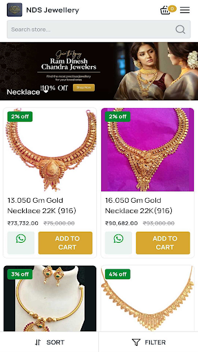 NDS Jewelry Online Screen 2
