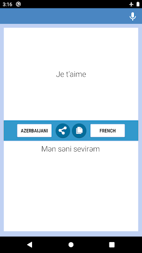 Traducteur Azerbaïdjanais-Fran Screen 2