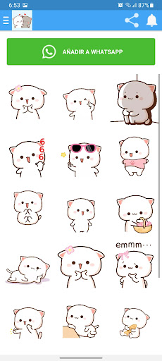 Animated Mochi Cats Stickers Screenshot 3 - AppWisp.com