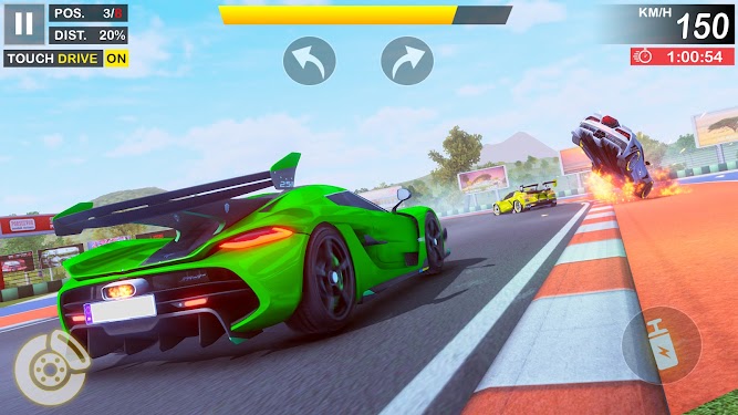#2. Crazy Car Offline Racing Games (Android) By: Golden Guns Studio