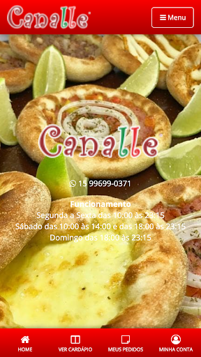 Android application Esfiharia Canalle screenshort