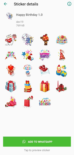 WASticker-Happy Birthday 2022 Screen 2