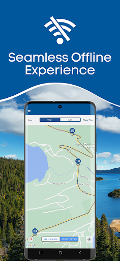 Screenshot of Lake Tahoe Audio Guide Tour