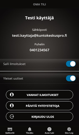 Kuntokeskus Pro Screen 3