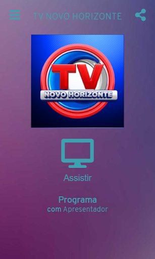 Android application tv novo horizonte screenshort