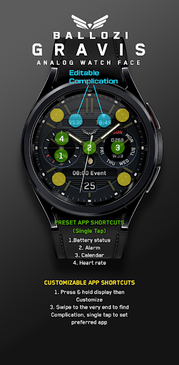 Ballozi GRAVIS Watch Face Screen 3