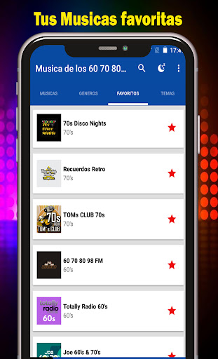 Musica de los 60 70 80 y 90 Screen 3