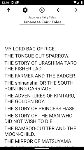 Android application Book, Japanese Fairy Tales screenshort