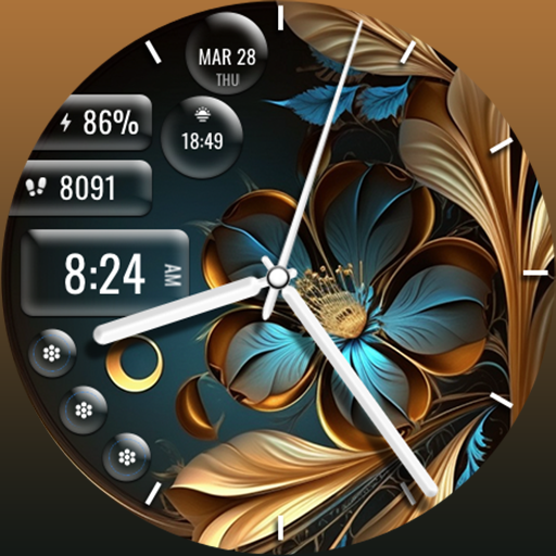 FLW121 Golden Flower Logo